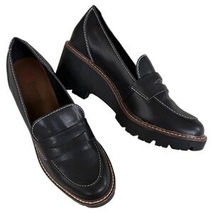 Like New Blondo Leather Dulce Loafers Black Size 8 Retail $119.00